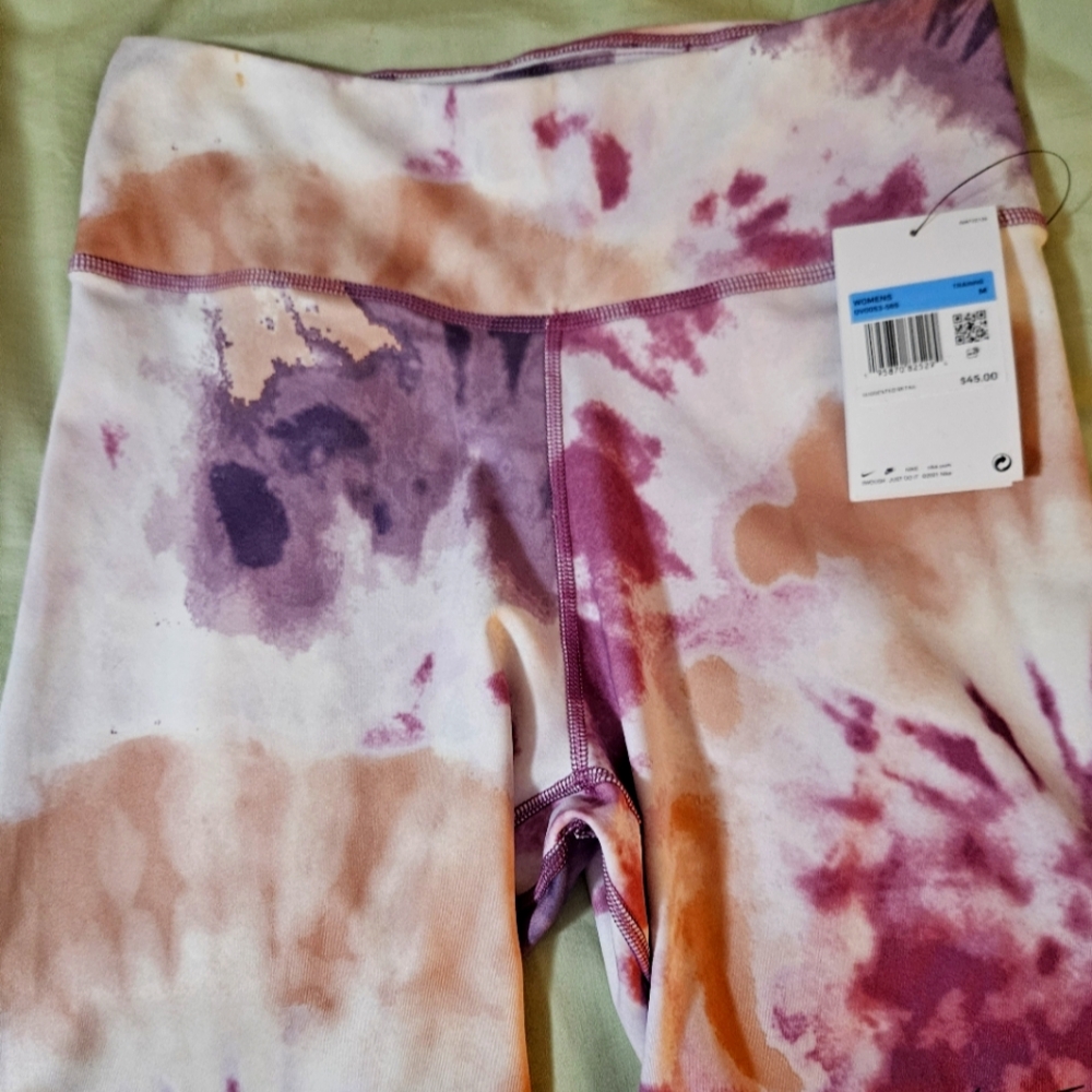Nike Purple and Orange Athletic Shorts